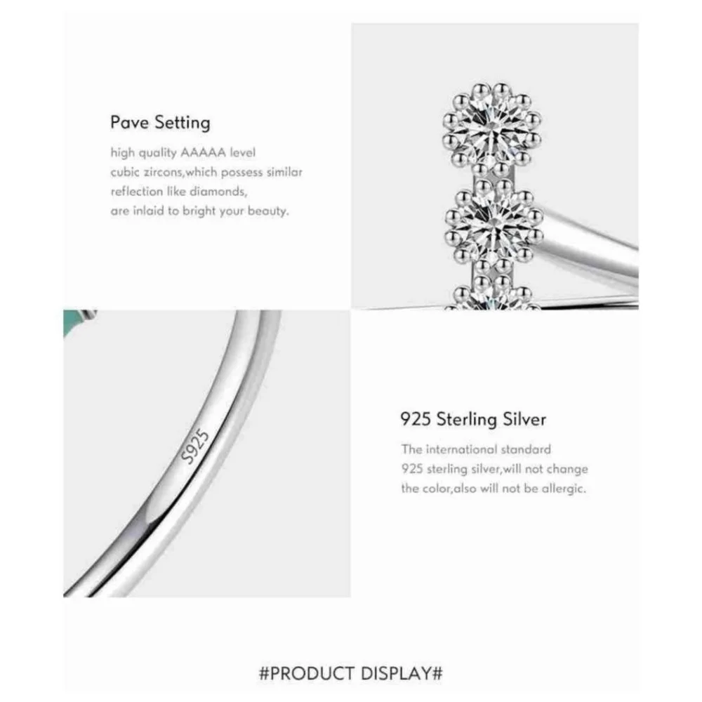 NEW Women's Bezel Set Simulated Diamond Platinum-Plated S925 Band‎ Ring, Size 7